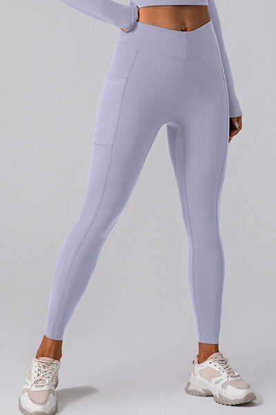 High Waist Active Leggings with Pockets - FitFemme.Shop