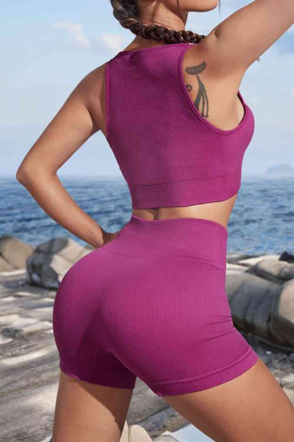 Cutout Two-Piece Sports Set - FitFemme.Shop