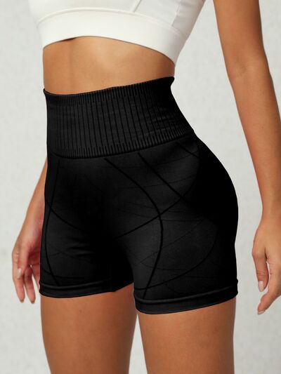 High Waist Active Shorts - FitFemme.Shop