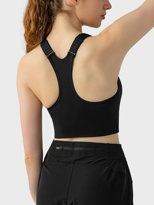 Millennia Wide Strap Sport Bra - FitFemme.Shop