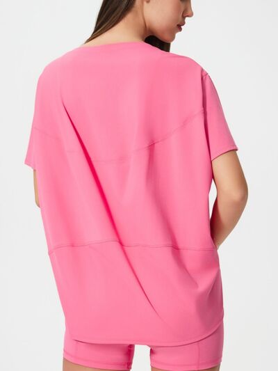 Millennia Round Neck Short Sleeve Active T-Shirt - FitFemme.Shop