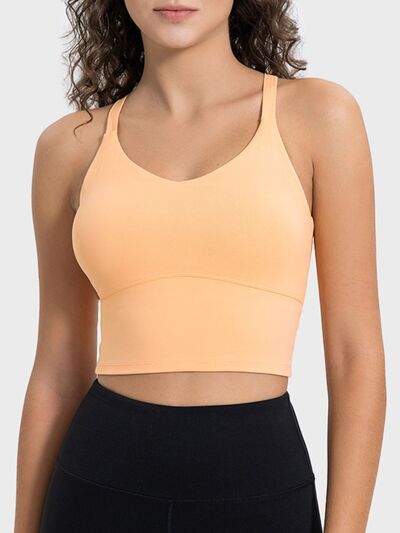Millennia Crisscross Round Neck Active Tank - FitFemme.Shop