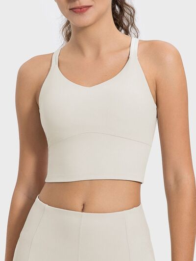Millennia Crisscross Round Neck Active Tank - FitFemme.Shop