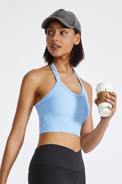 Halter Neck Active Cami - FitFemme.Shop