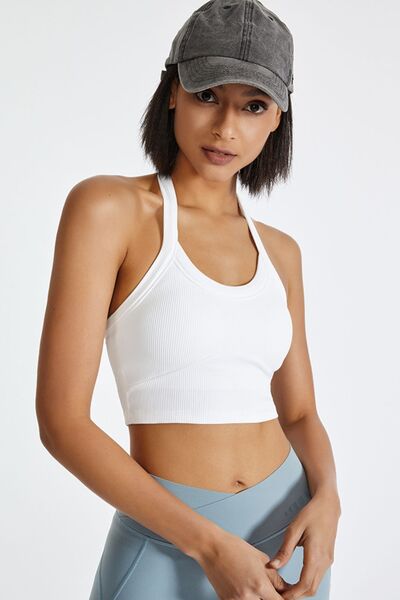Halter Neck Active Cami - FitFemme.Shop