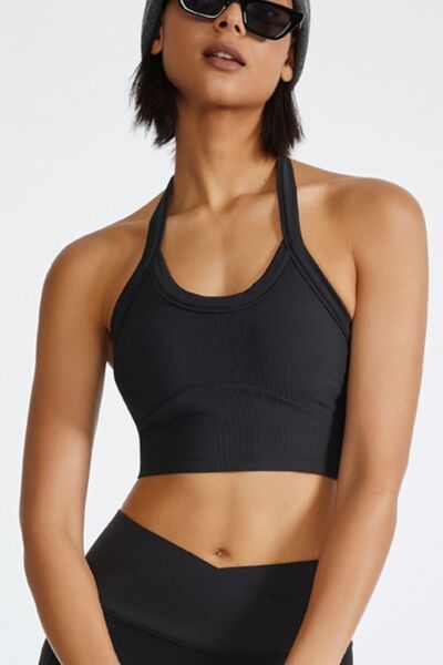 Halter Neck Active Cami - FitFemme.Shop