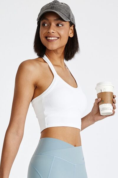 Halter Neck Active Cami - FitFemme.Shop