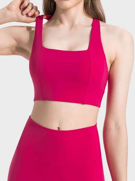 Millennia Scoop Neck Sports Bra - FitFemme.Shop