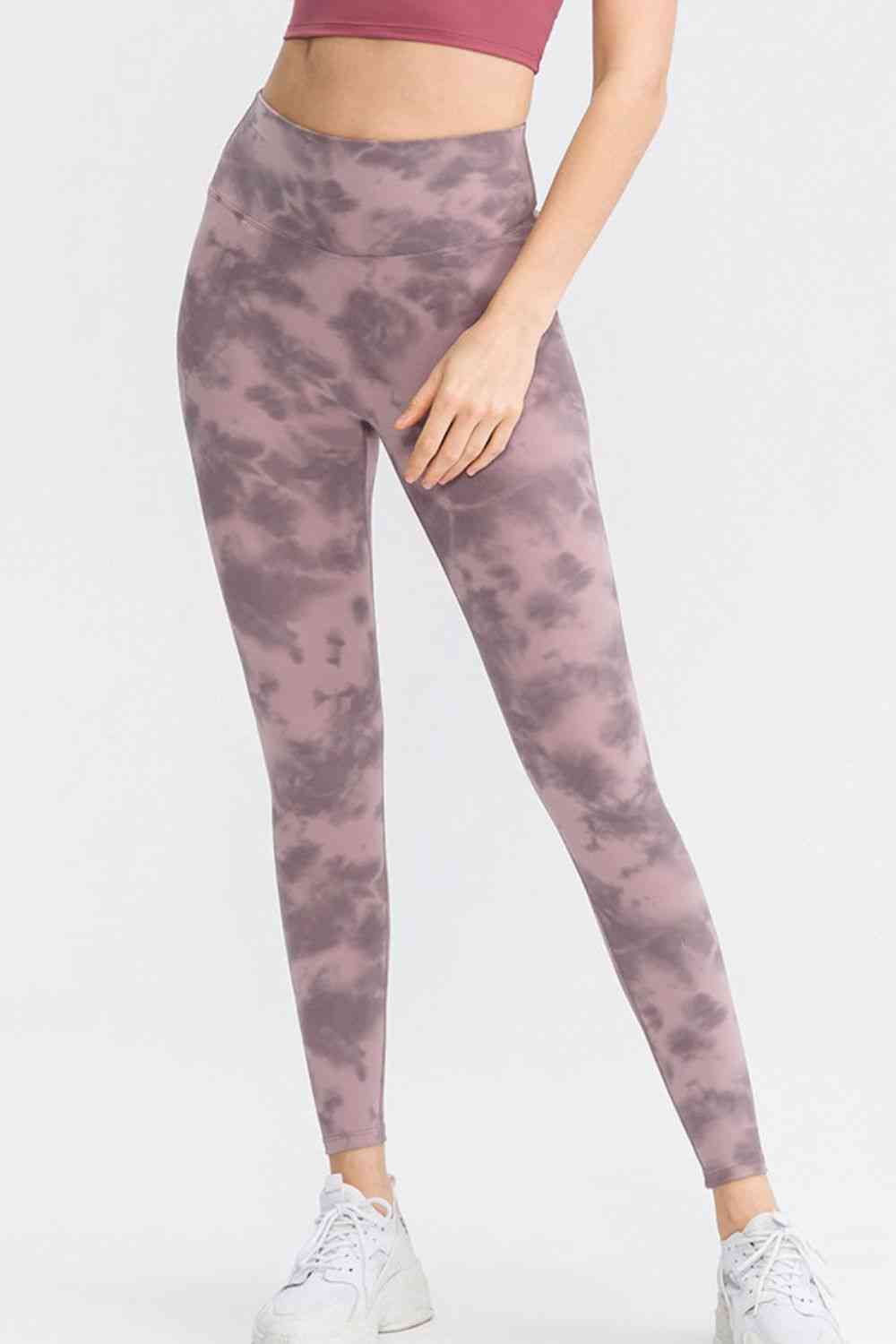 Wide Waistband Slim Fit Long Sports Pants - FitFemme.Shop