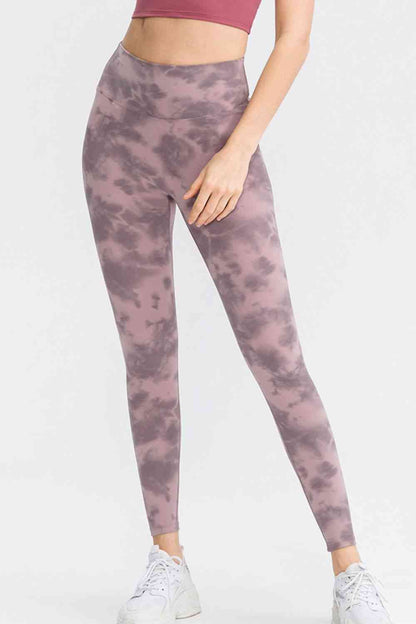 Wide Waistband Slim Fit Long Sports Pants - FitFemme.Shop