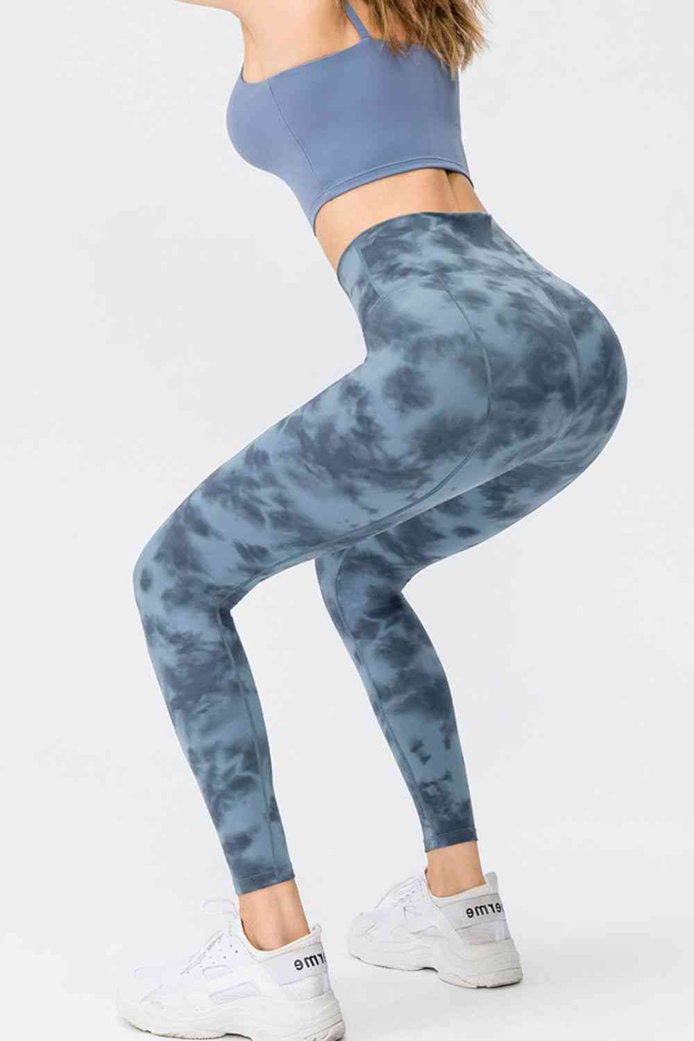Wide Waistband Slim Fit Long Sports Pants - FitFemme.Shop
