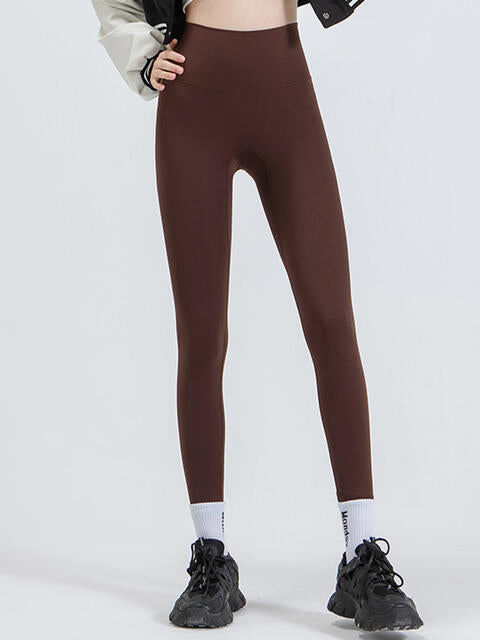 Wide Waistband Sports Leggings - FitFemme.Shop