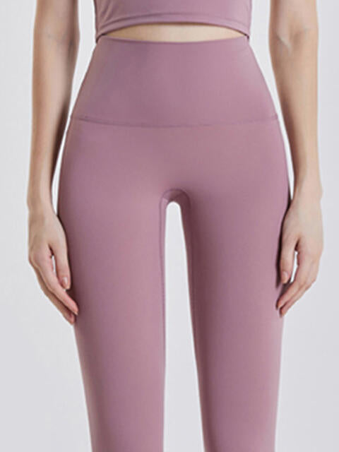 Wide Waistband Sports Leggings - FitFemme.Shop