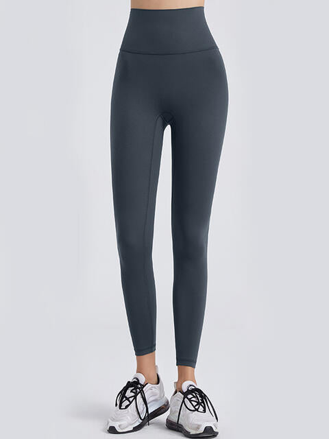 Wide Waistband Sports Leggings - FitFemme.Shop