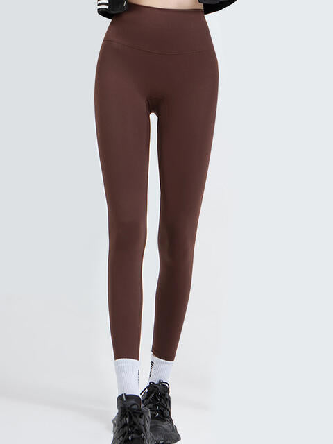 Wide Waistband Sports Leggings - FitFemme.Shop