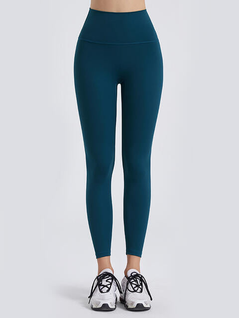 Wide Waistband Sports Leggings - FitFemme.Shop