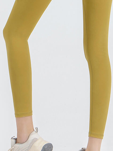 Wide Waistband Sports Leggings - FitFemme.Shop