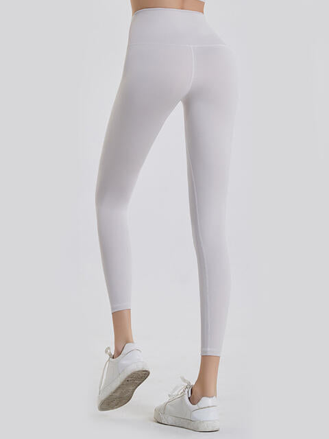 Wide Waistband Sports Leggings - FitFemme.Shop