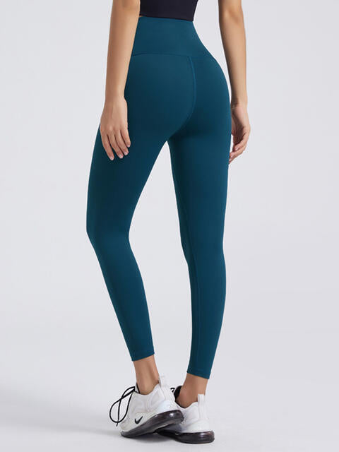 Wide Waistband Sports Leggings - FitFemme.Shop