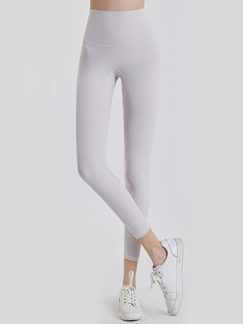 Wide Waistband Sports Leggings - FitFemme.Shop