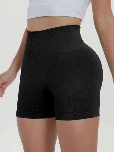 High Waist Active Shorts - FitFemme.Shop