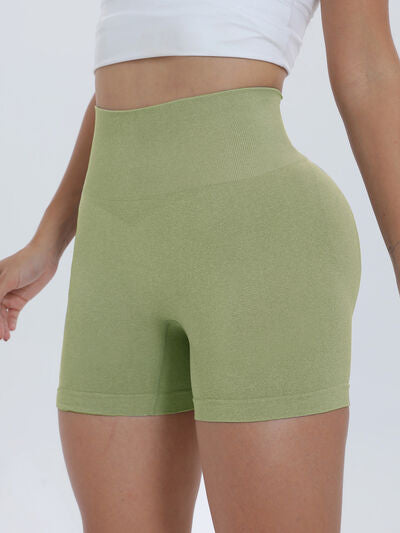 High Waist Active Shorts - FitFemme.Shop