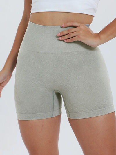 High Waist Active Shorts - FitFemme.Shop