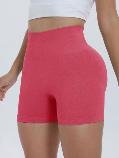 High Waist Active Shorts - FitFemme.Shop