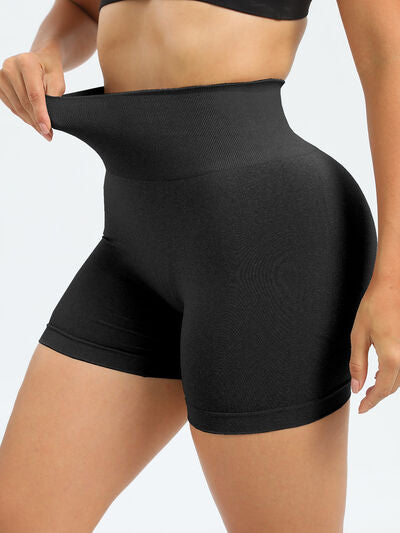 High Waist Active Shorts - FitFemme.Shop