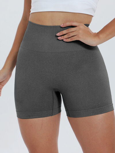 High Waist Active Shorts - FitFemme.Shop