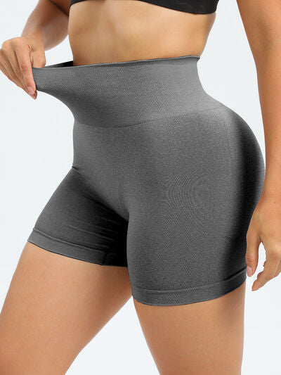 High Waist Active Shorts - FitFemme.Shop