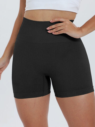 High Waist Active Shorts - FitFemme.Shop