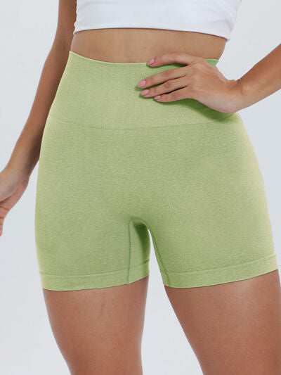 High Waist Active Shorts - FitFemme.Shop