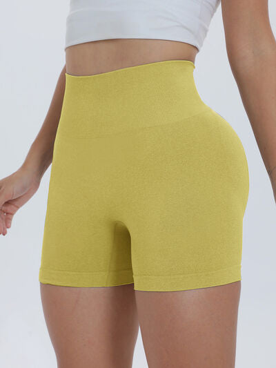 High Waist Active Shorts - FitFemme.Shop