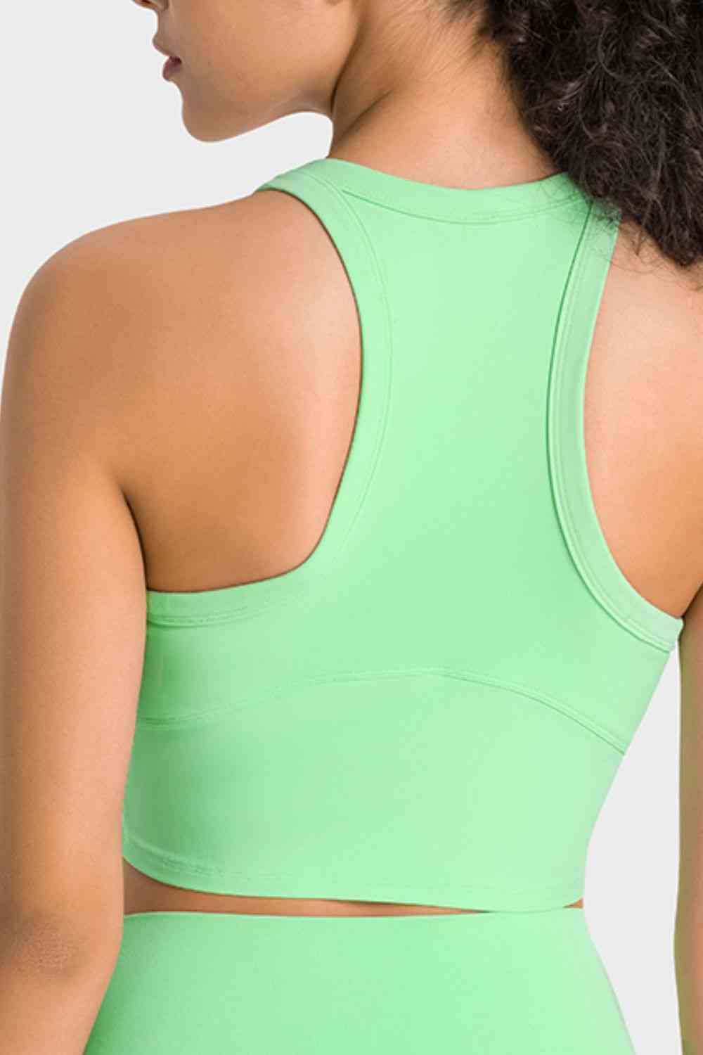 Millennia Racerback Cropped Sports Tank - FitFemme.Shop