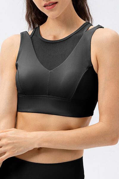 Cutout Wide Strap Active Tank - FitFemme.Shop