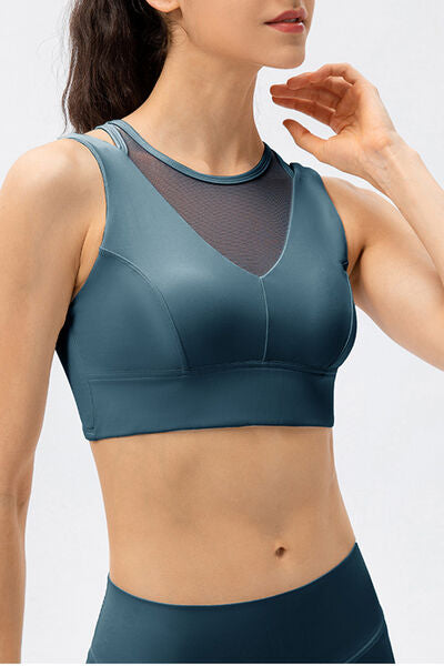 Cutout Wide Strap Active Tank - FitFemme.Shop
