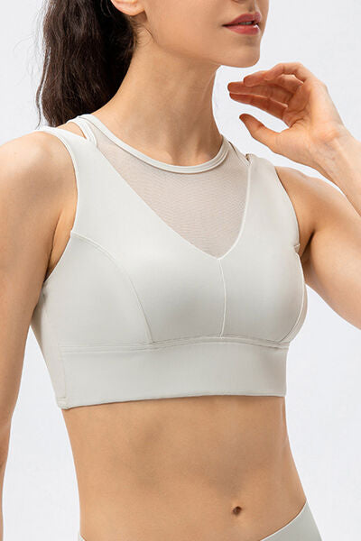 Cutout Wide Strap Active Tank - FitFemme.Shop
