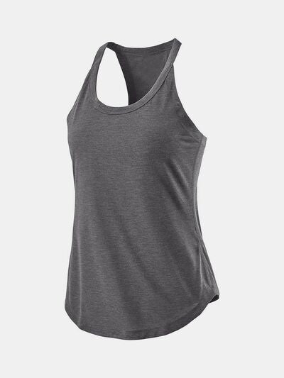 Scoop Neck Active Tank - FitFemme.Shop
