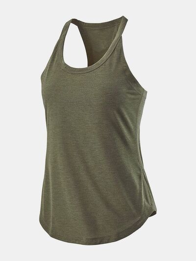 Scoop Neck Active Tank - FitFemme.Shop