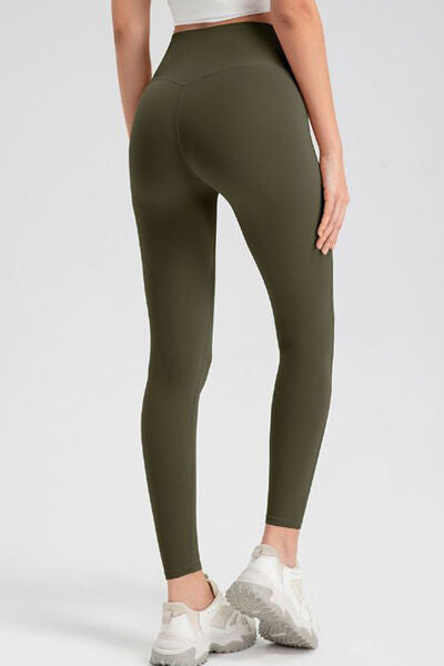 High Waist Skinny Active Pants - FitFemme.Shop