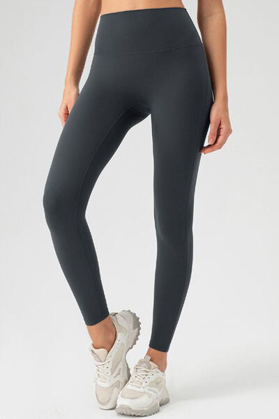 High Waist Skinny Active Pants - FitFemme.Shop