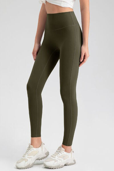 High Waist Skinny Active Pants - FitFemme.Shop