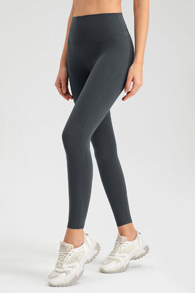High Waist Skinny Active Pants - FitFemme.Shop