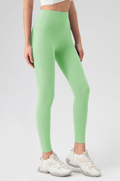 High Waist Skinny Active Pants - FitFemme.Shop