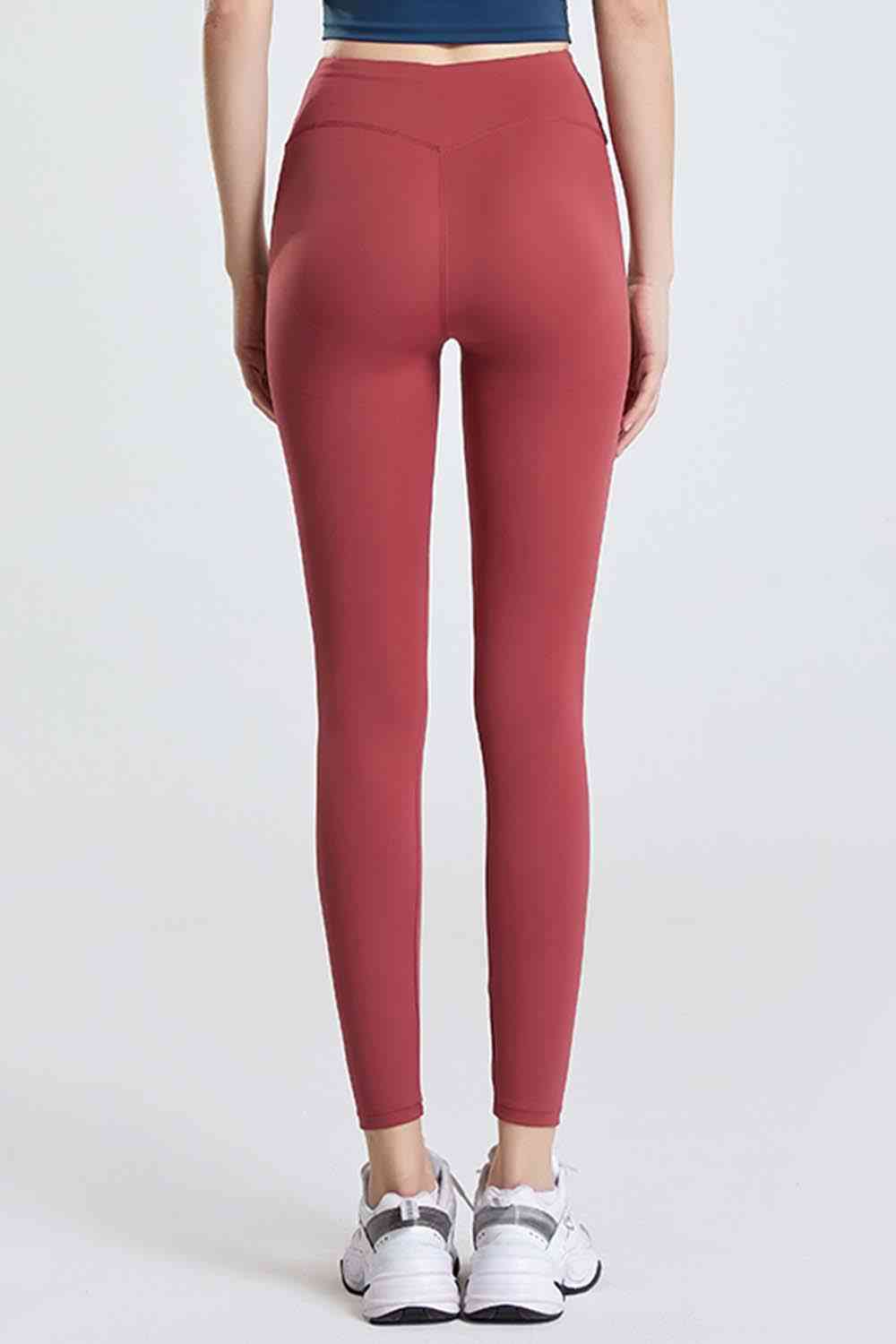 Wide Waistband Sports Pants - FitFemme.Shop