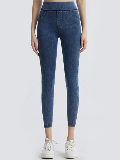Wide Waistband Sports Leggings - FitFemme.Shop