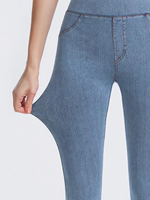 Wide Waistband Sports Leggings - FitFemme.Shop