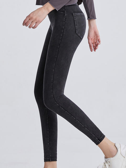 Wide Waistband Sports Leggings - FitFemme.Shop