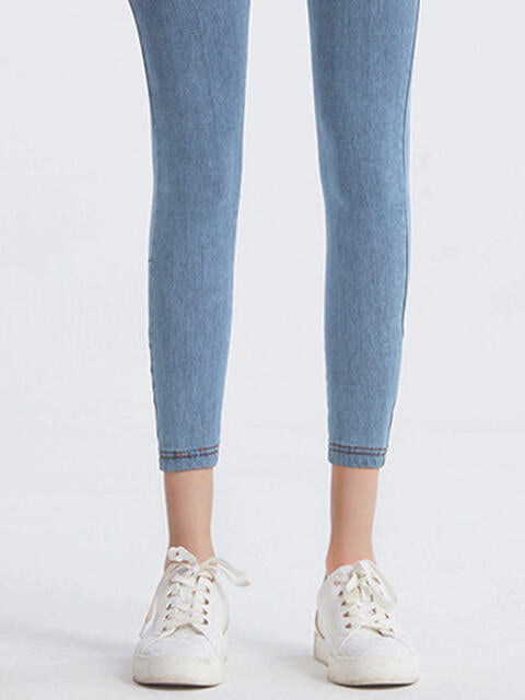 Wide Waistband Sports Leggings - FitFemme.Shop